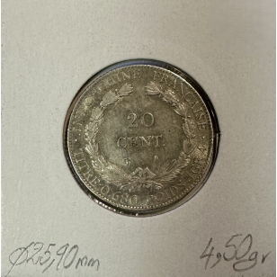 INDOCHINE FRANCAISE - 20 CENT 1924 - Monnaie en Argent //... 2