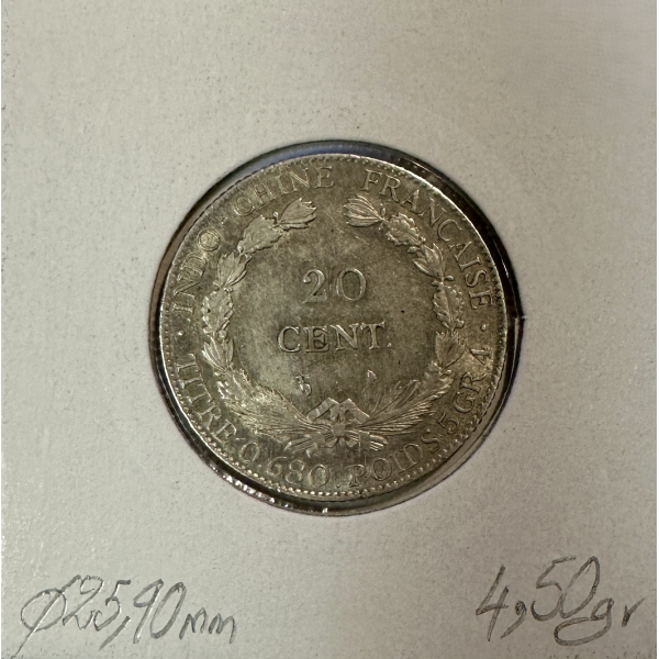 INDOCHINE FRANCAISE - 20 CENT 1924 -...