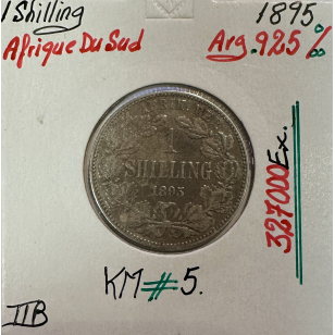 AFRIQUE DU SUD - 1 Shilling 1895 - Monnaie en Argent //...