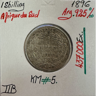 AFRIQUE DU SUD - 1 Shilling 1896 - Monnaie en Argent //...