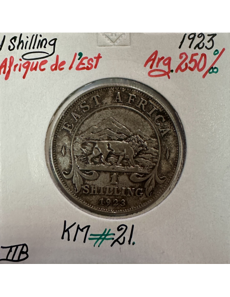 AFRIQUE DE L'EST - 1 Shilling 1923 - Monnaie en Argent // Qualité : TTB