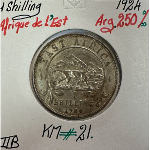 AFRIQUE DE L'EST - 1 Shilling 1924 - Monnaie en Argent //...
