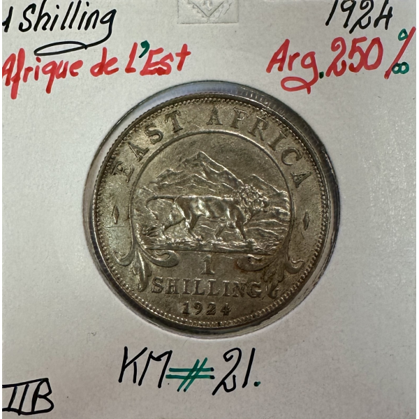 AFRIQUE DE L'EST - 1 Shilling 1924 -...