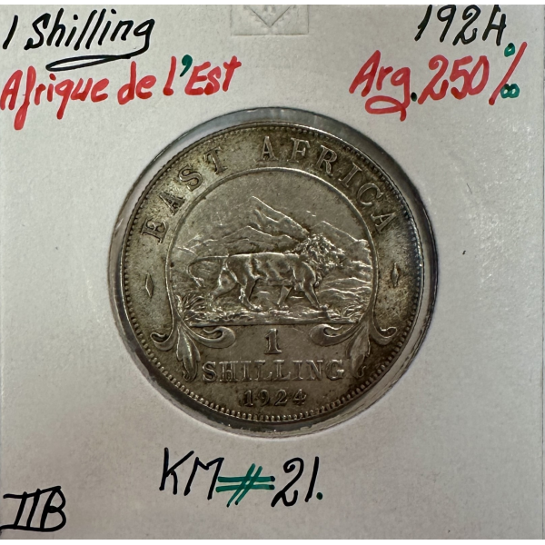AFRIQUE DE L'EST - 1 Shilling 1924 -...