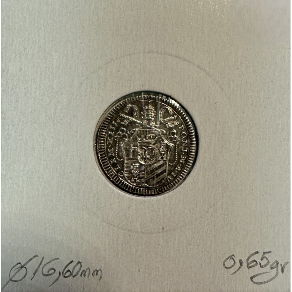 VATICAN - 1/2 GROSSO 1761 IV - Pièce...