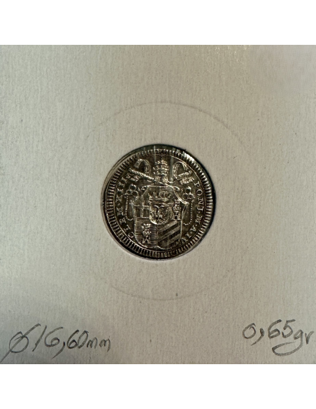 VATICAN - 1/2 GROSSO 1761 IV - Pièce de Monnaie en Argent // Qualité : TTB