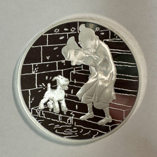 Médaille en Argent - TINTIN ET MILOU - Frappe BE par la...