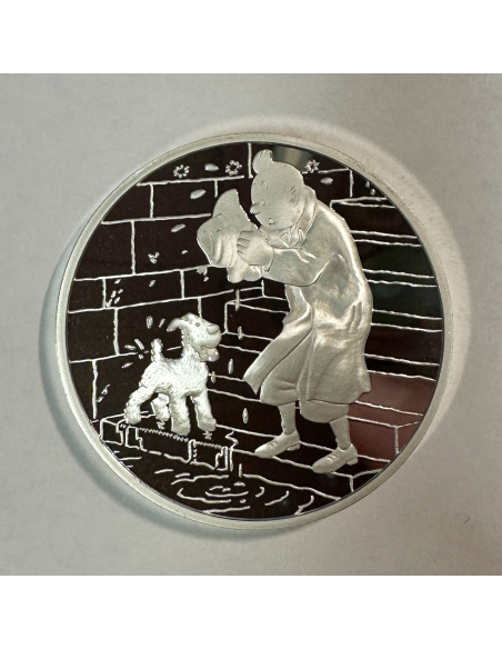 Médaille en Argent - TINTIN ET MILOU - Frappe BE par la Monnaie de Paris (REF 1)