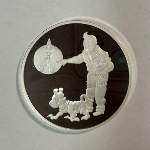 Médaille en Argent - TINTIN ET MILOU - Frappe BE par la...