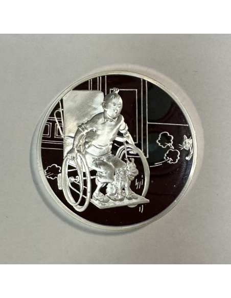 Médaille en Argent - TINTIN ET MILOU - Frappe BE par la Monnaie de Paris (REF 4)