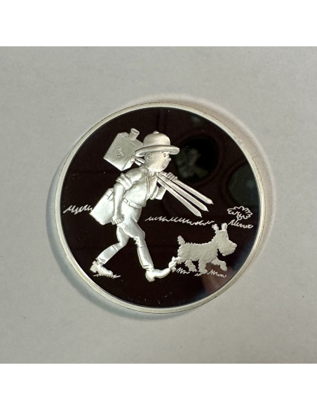Médaille en Argent - TINTIN ET MILOU - Frappe BE par la Monnaie de Paris (REF 5)