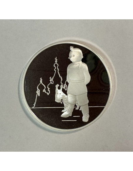 Médaille en Argent - TINTIN ET MILOU - Frappe BE par la Monnaie de Paris (REF 6)