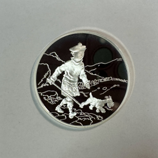 Médaille en Argent - TINTIN ET MILOU - Frappe BE par la...