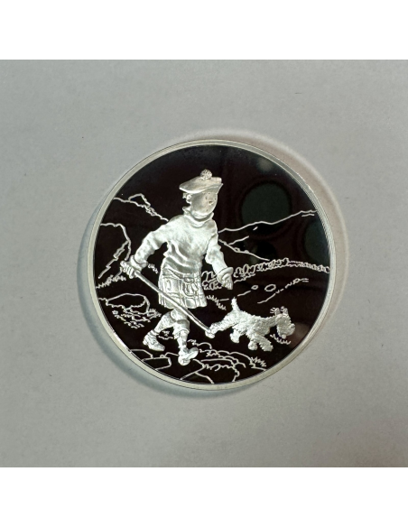Médaille en Argent - TINTIN ET MILOU - Frappe BE par la Monnaie de Paris (REF 9)