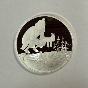 Médaille en Argent - TINTIN ET MILOU - Frappe BE par la...
