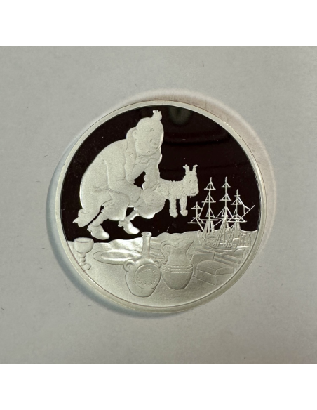 Médaille en Argent - TINTIN ET MILOU - Frappe BE par la Monnaie de Paris (REF11)