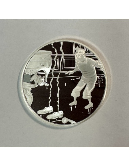 Médaille en Argent - TINTIN ET MILOU - Frappe BE par la Monnaie de Paris (REF12)