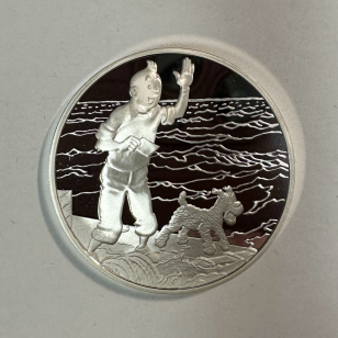 Médaille en Argent - TINTIN ET MILOU - Frappe BE par la...