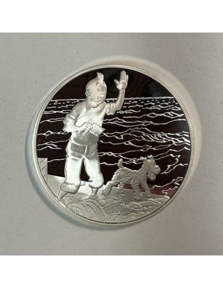 Médaille en Argent - TINTIN ET MILOU - Frappe BE par la Monnaie de Paris (REF14)