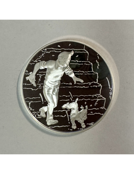 Médaille en Argent - TINTIN ET MILOU - Frappe BE par la Monnaie de Paris (REF15)
