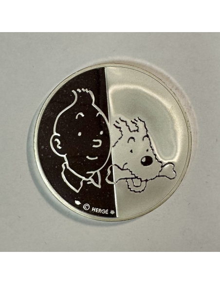 Médaille en Argent - TINTIN ET MILOU - Frappe BE par la Monnaie de Paris (REF19)