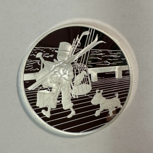 Médaille en Argent - TINTIN ET MILOU - Frappe BE par la...