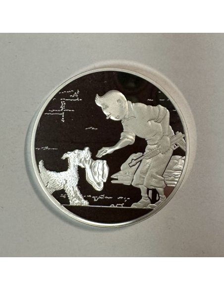 Médaille en Argent - TINTIN ET MILOU - Frappe BE par la Monnaie de Paris (REF23)