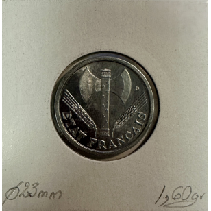 1 FRANC BAZOR 1942 - Monnaie en Aluminium // VARIETE (Pré... 2