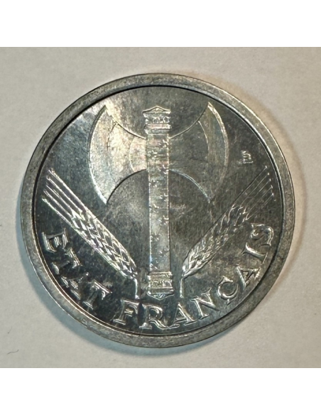 1 FRANC BAZOR 1942 - Monnaie en Aluminium // VARIETE (Pré Série)