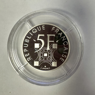 5 FRANCS TOUR EIFFEL (1989) Pièce de monnaie en ARGENT...