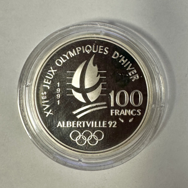 100 FRANCS COMMEMORATIVE (1991) Ski...