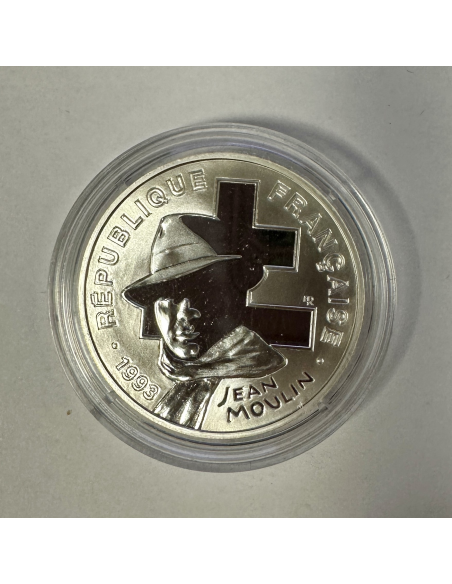 100 FRANCS COMMEMORATIVE (1993) JEAN MOULIN - Monnaie en Argent // BE