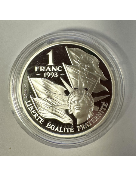 1 FRANC (1993) ANNIVERSAIRE DU DEBARQUEMENT ALLIE - Monnaie en Argent // BE