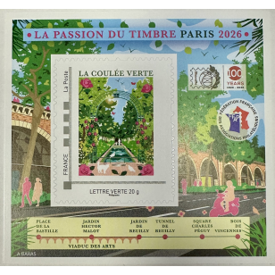 BLOC FFAP - La Passion du Timbre - PARIS 2026 - La Coulée...