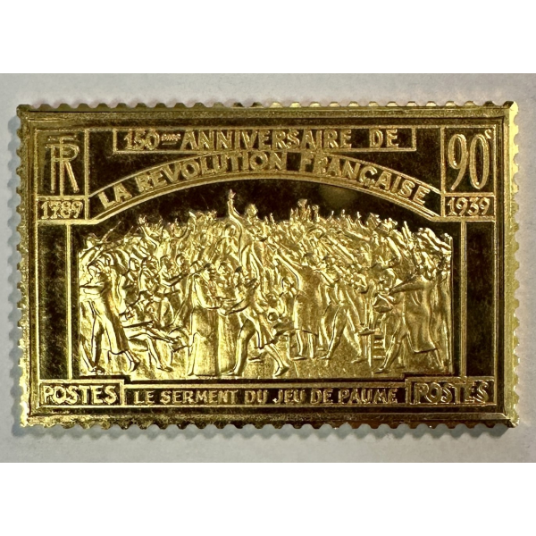 Lingot argent doré or fin - Réplique...
