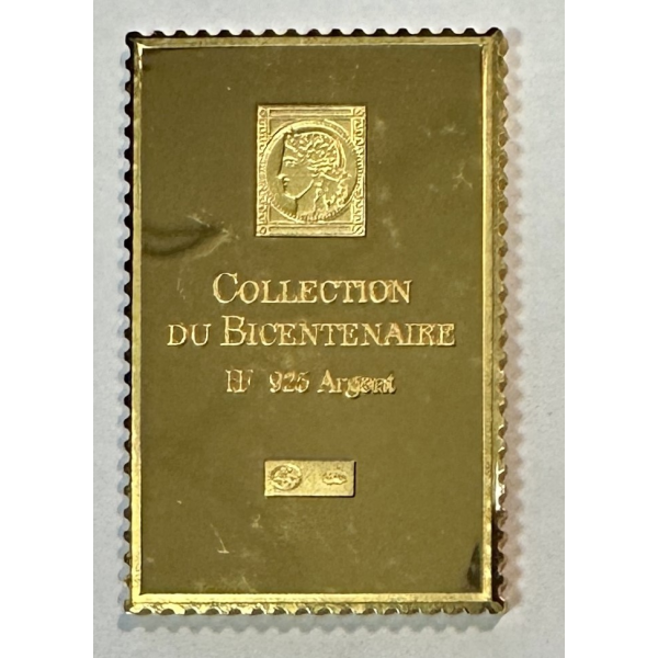 Lingot argent doré or fin - Réplique...