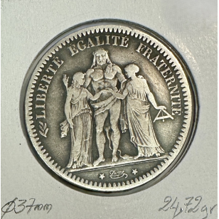 5 FRANCS HERCULE - 1872A - Pièce de monnaie en Argent //... 2