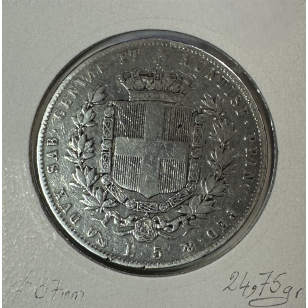 ITALIE - 5 LIRE 1859 - SARDAIGNE - Pièce de Monnaie en... 2