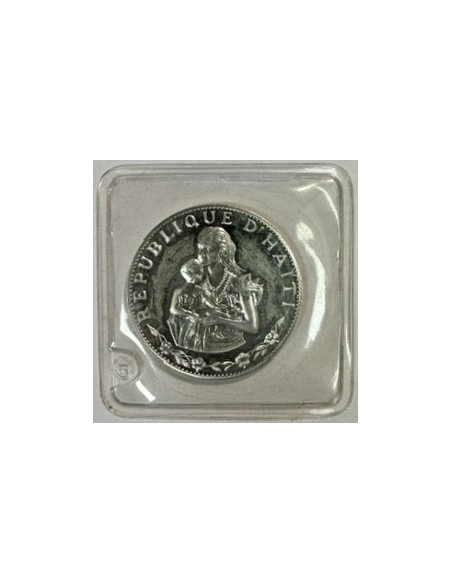 HAITI - 50 GOURDES 1973 - Pièce de Monnaie en Argent // SOUS ETUI (KM 105)