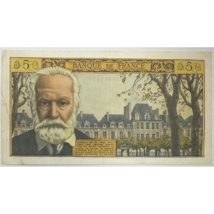 5 NOUVEAUX FRANCS VICTOR HUGO - 01.10.1964 - Billet de... 2