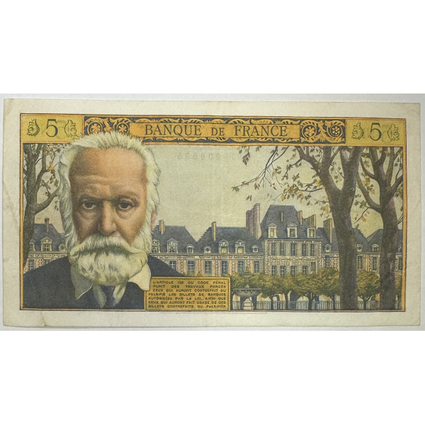 5 NOUVEAUX FRANCS VICTOR HUGO -...