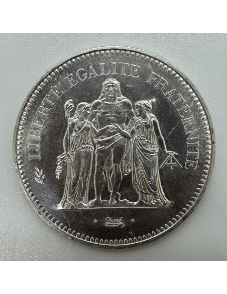 50 FRANCS HERCULE (1974) Pièce de monnaie en Argent // Qualité : TTB