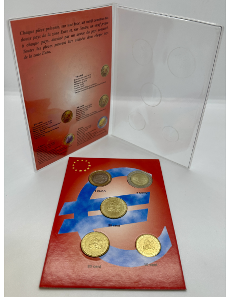Monaco - 5 Pièces neuves de la 10 Cent à la 2 Euro - Millésime 2002 // TTB