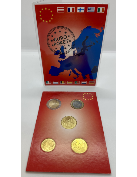 Monaco - 5 Pièces neuves de la 10 Cent à la 2 Euro - Millésime 2002 // TTB