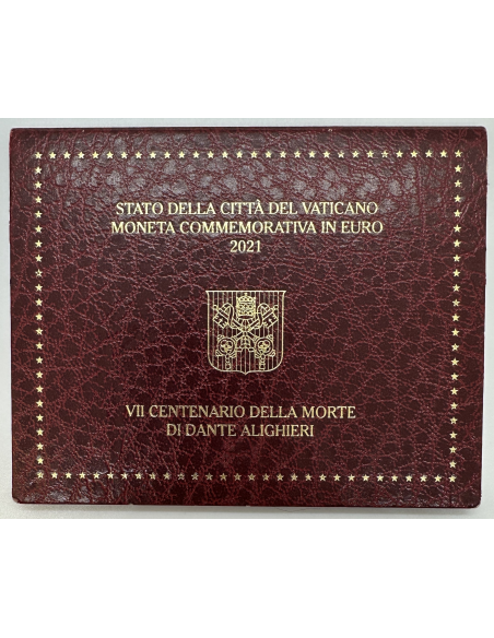 Vatican - 2 Euro en Coffret Brillant Universel 2021 - D. Alighieri (Voir Photos)