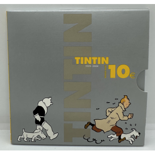 BELGIQUE - 10 EURO 2004 - TINTIN HERGE - Pièce en Argent...