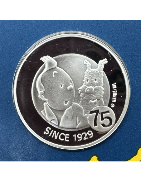 BELGIQUE - 10 EURO 2004 - TINTIN HERGE - Pièce en Argent // Qualité : BE