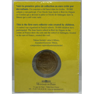 FRANCE - 1/4 Euro 2002 (PREMIERE PIECE CREE PAR DES... 2