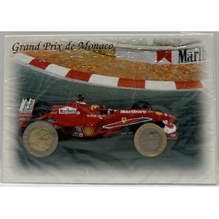 Monaco - 2 Pièces (2 Euro + 1 Euro 2002 sur Carte...