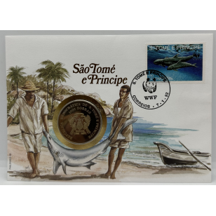ST-THOMAS ET PRINCIPE - 1000 DOBRAS 1993 - Sur Carte...